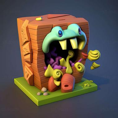 3D model Worms Rumble game (STL)